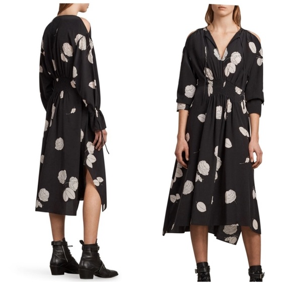 All Saints Dresses & Skirts - All saints silk floral dress